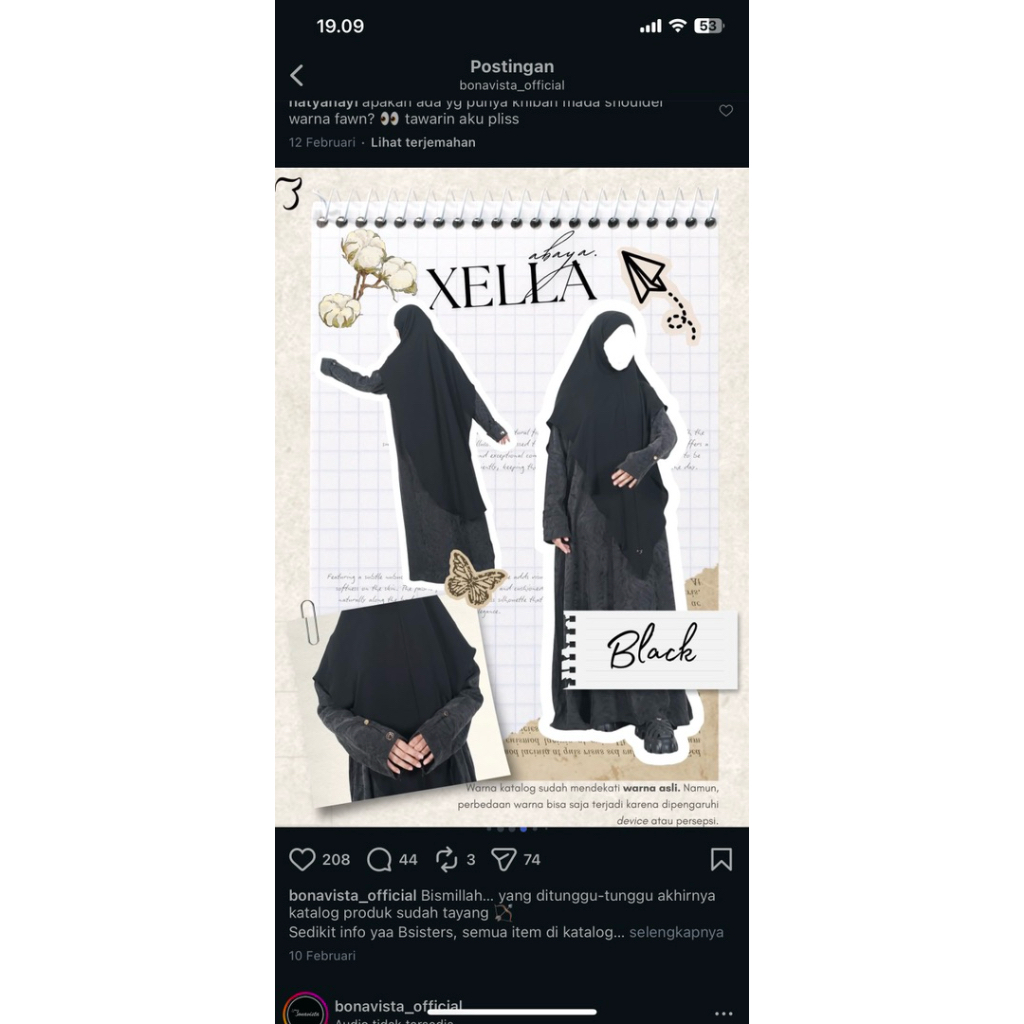New Xelle abaya bonavista
