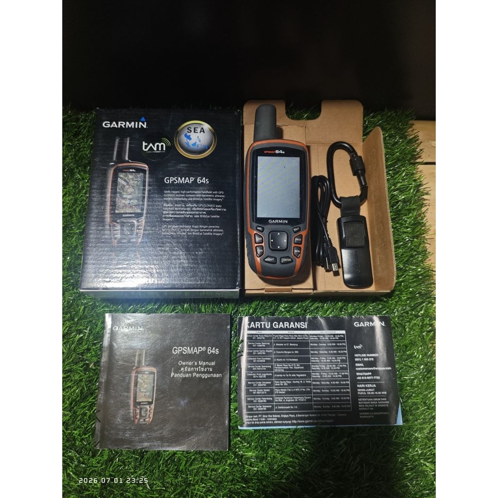 GPS Garmin 64s Bekas / Garmin GPS 64s Second Komplit