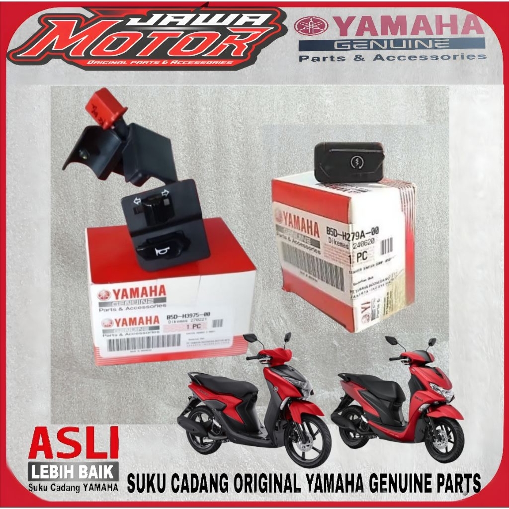 HOLDER SAKLAR KANAN KIRI FREEGO FREE GO MIO GEAR 125 ASLI ORI YAMAHA