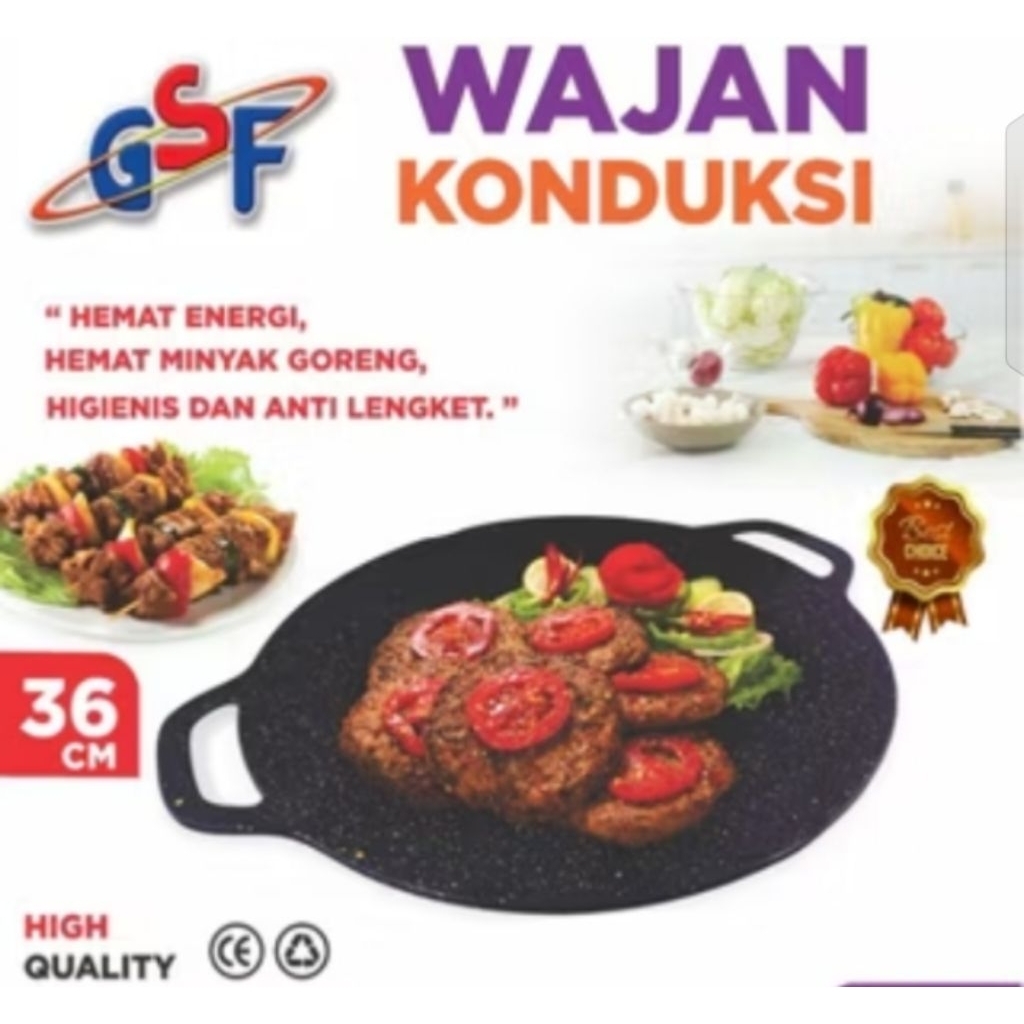 Wajan Panggangan WAJAN KONDUKSI SERBAGUNA PANCI TEFLON MULTI GRILL PAN TEFLON BBQ TEFLON BAKAR BAKAR