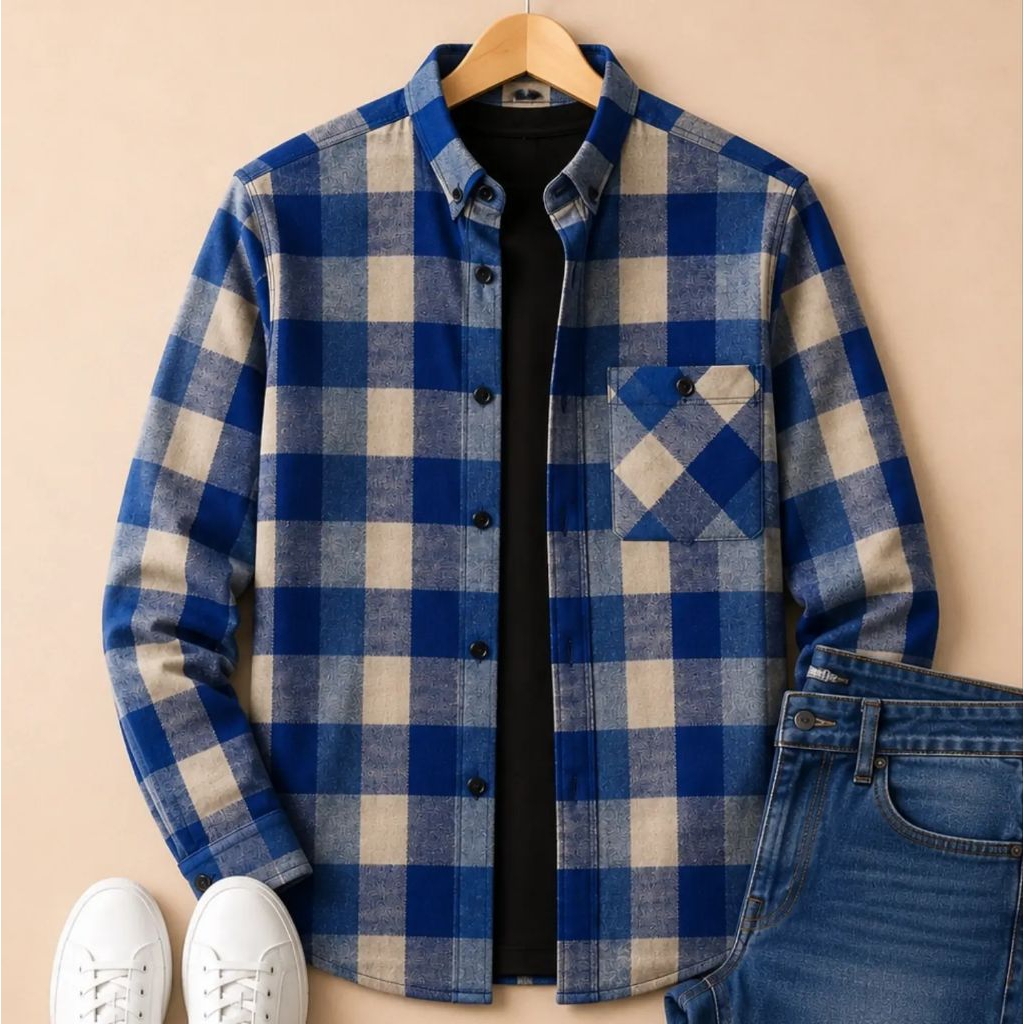 F2D Bulgandry Grey Kemeja Flanel Premium Best Seller / flanel/hem pria/ flanel pria/ kemeja flanel/ 