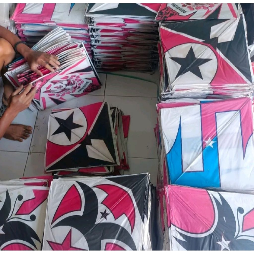 layang layang kertas sablon