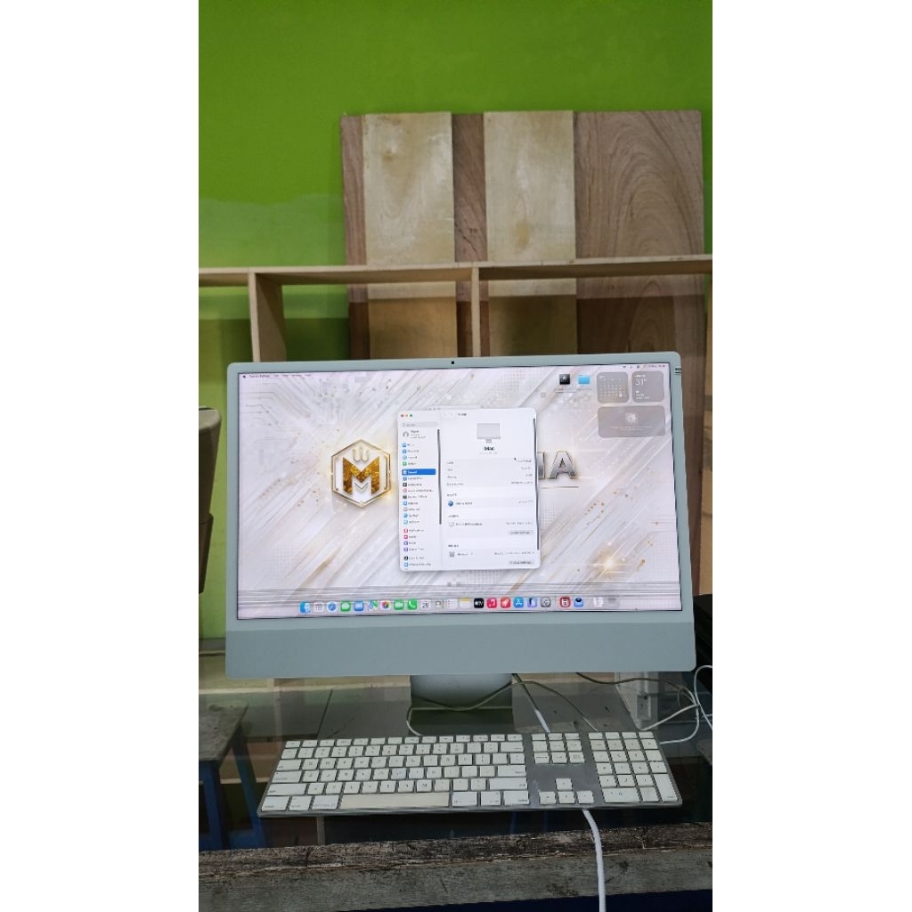 Imac 24 inch 2021 M1 Ram 8gb ssd 512gb Minus