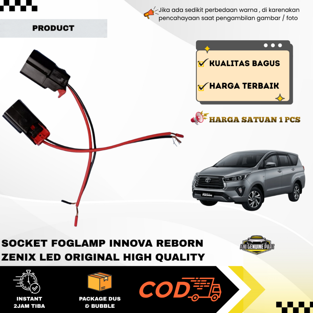 Socket Foglamp Innova Reborn Zenix LED Original