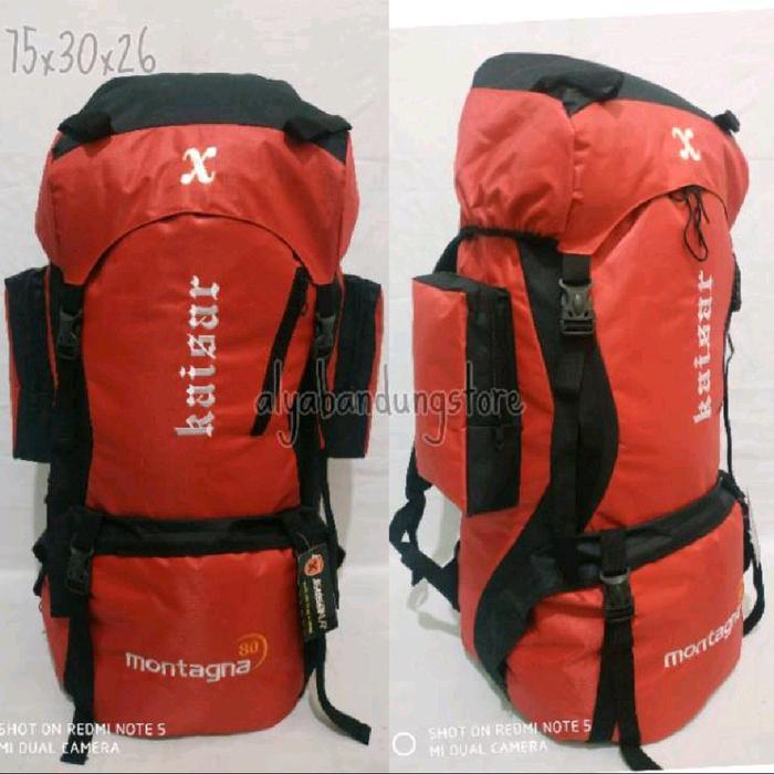baruu Tas Ransel Gunung 80Liter - Tas Gunung Kaisar 80L - Tas Camping - Tas Hiking - Tas Carrier ker