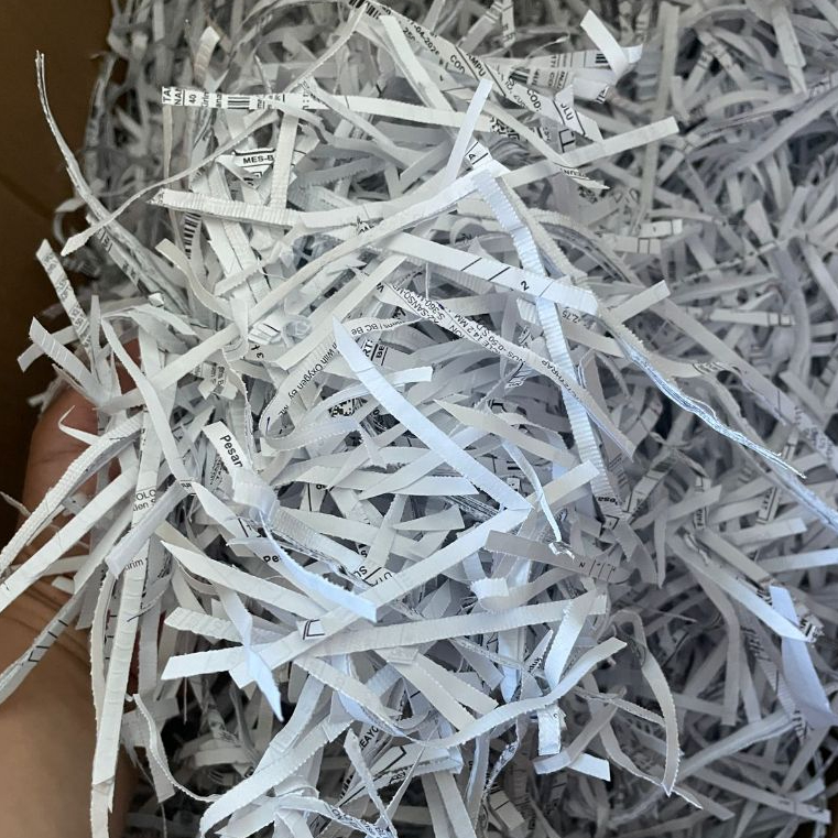 Kertas Cacah Putih Bekas Hvs - Bersih, Tidak Berbau, Isian Box / Kertas Serut Shredded Paper