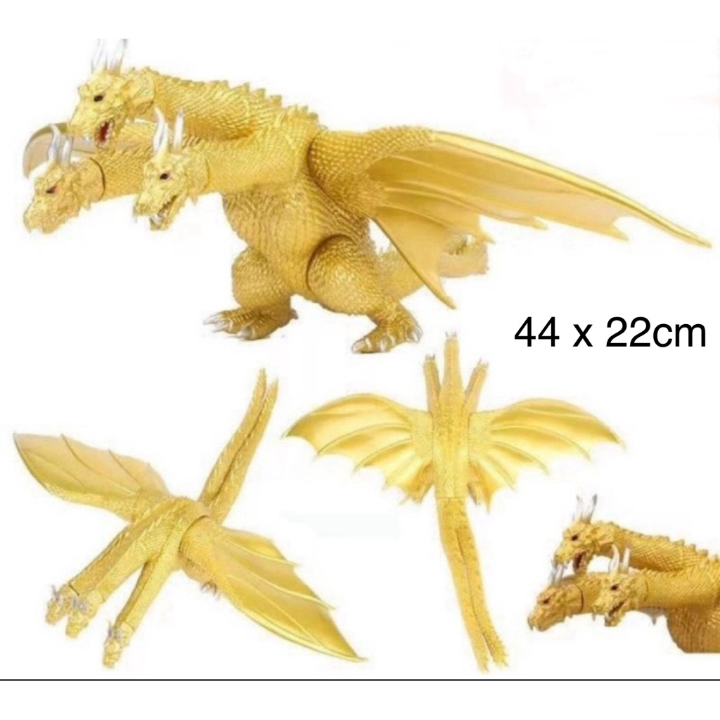 Action figure king ghidorah - ghidorah figure monster - godzilla vs ghidorah BIG SIZE