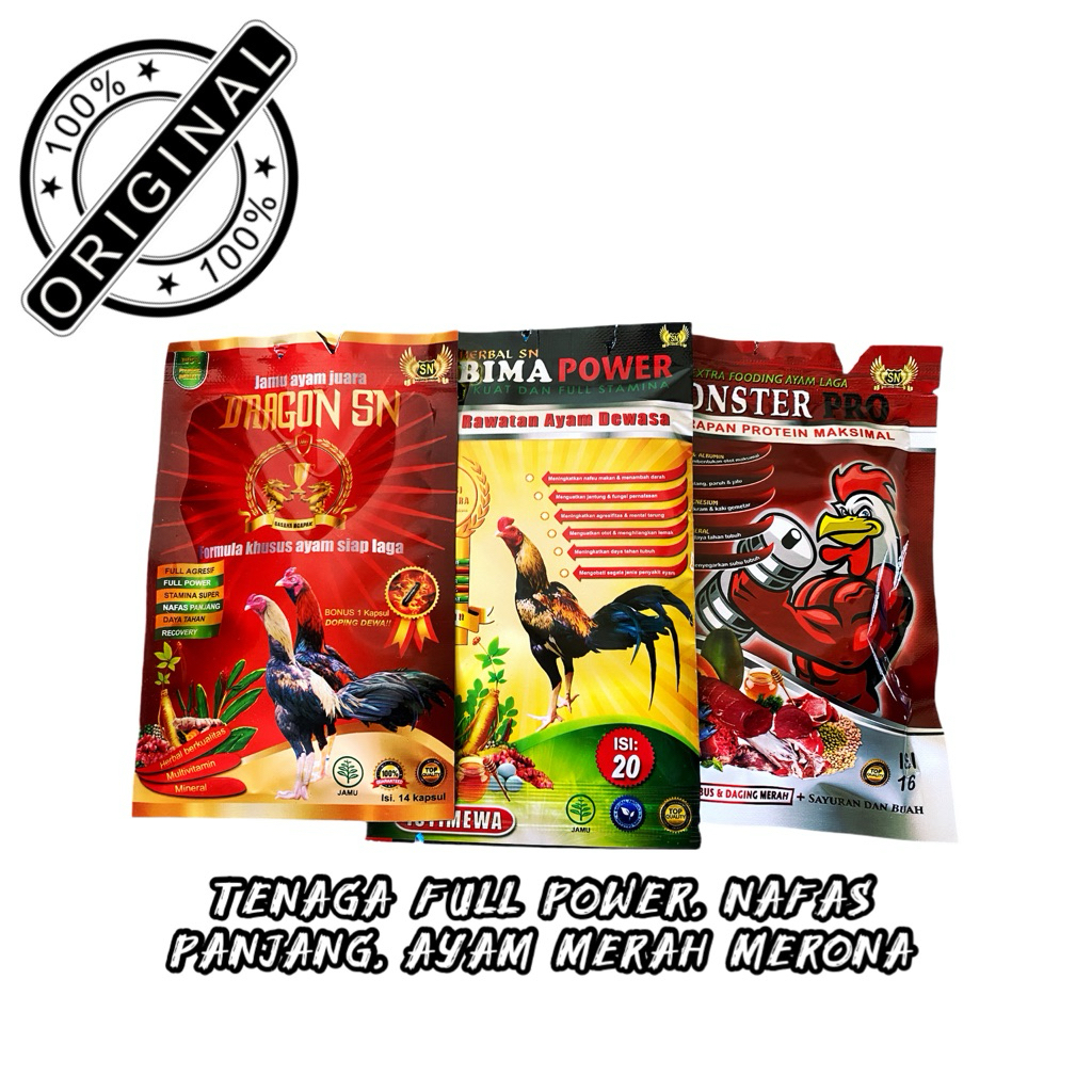 PAKET JAMU SN (dragon,bima power,monster pro)