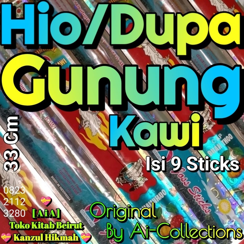 Ai-Kh9gks > Hio Dupa Gunung Kawi Cap Buah Thoo Incense Stick Dupa Batang Ori Dgk Gks By Ai-Collectio