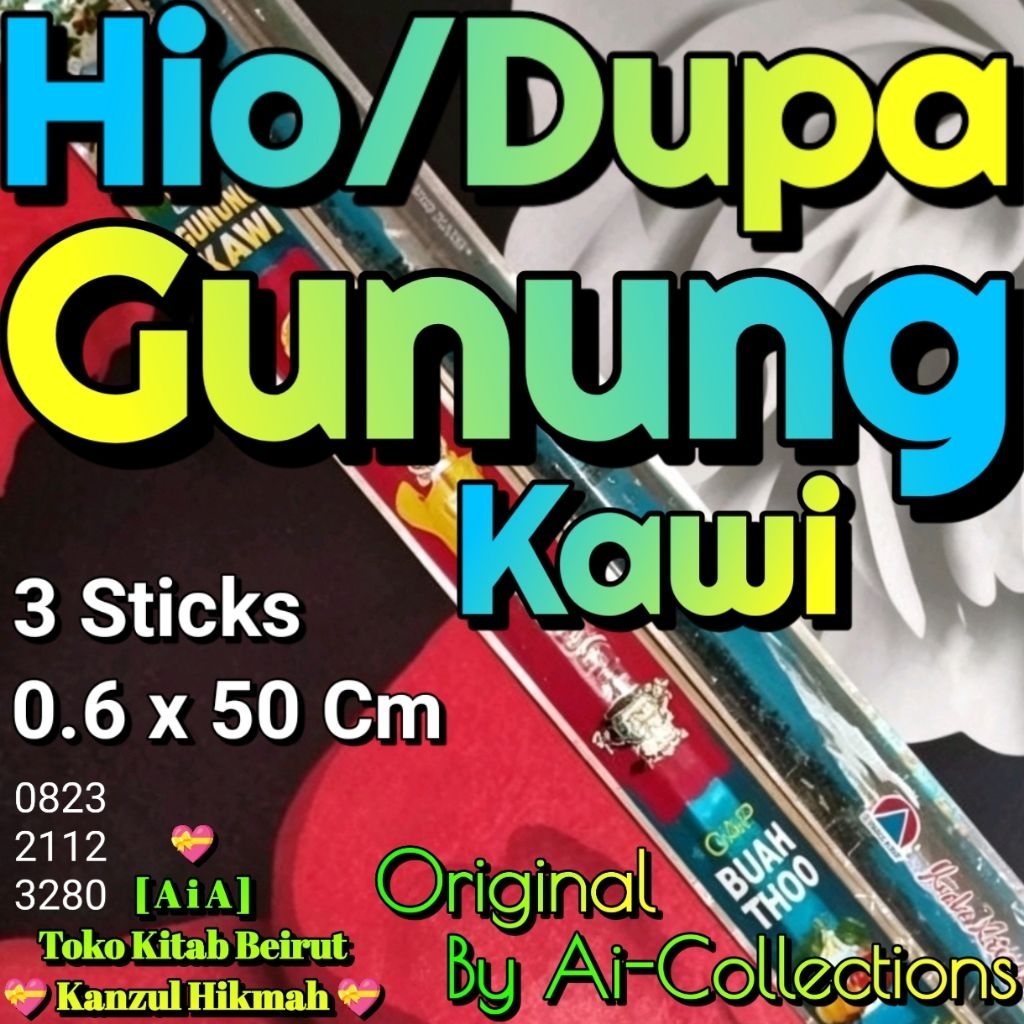 Ai-Kh9gks3 > Hio Dupa Gunung Kawi Cap Buah Thoo Incense Stick Dupa Batang Ori Dgk Gks Gks3 By Ai-Col