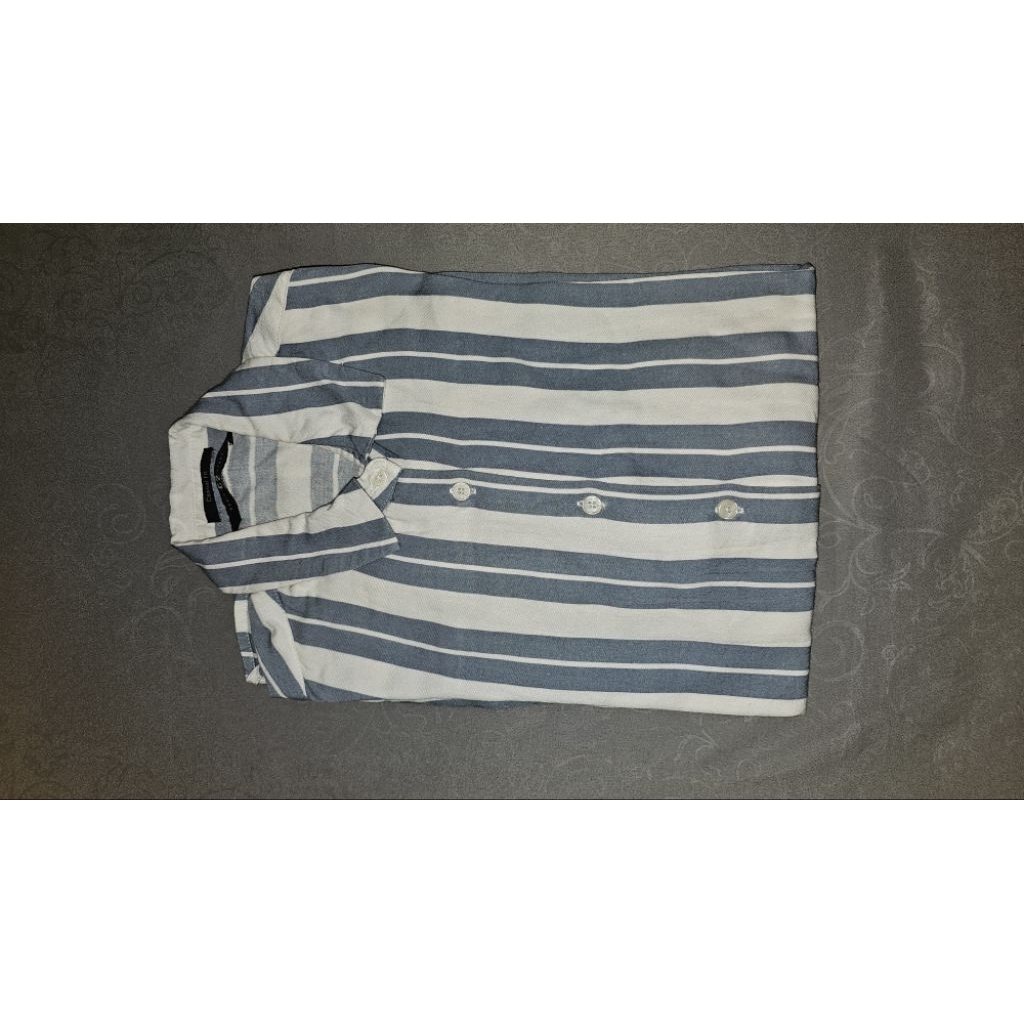 ​[ PRELOVED ] - Kemeja Garis C2 Basic Outfitters Casual Fit - pemakaian Pribadi