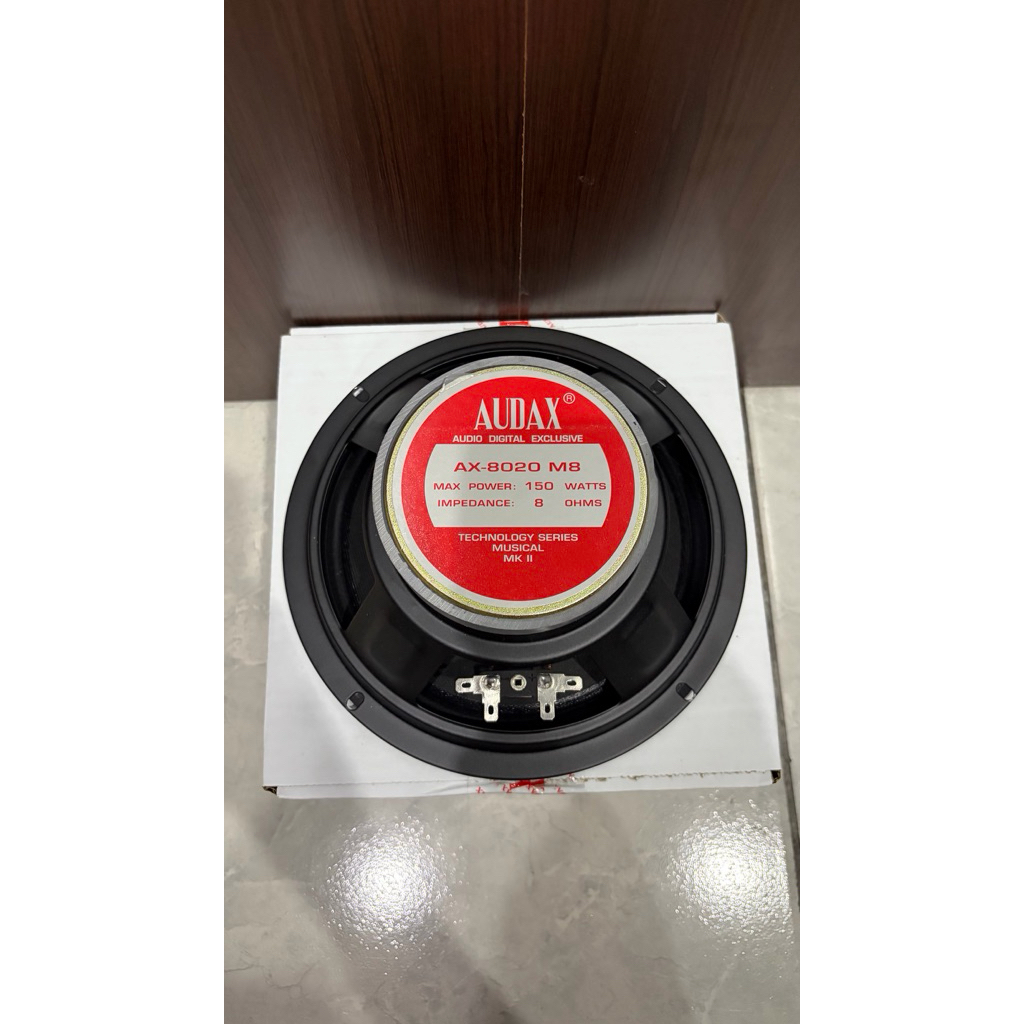 Speaker Audax 8inch AX-8020 M8 AX8020M8 AX 8020 M8 fullrange full range vocal 8inch 8in original