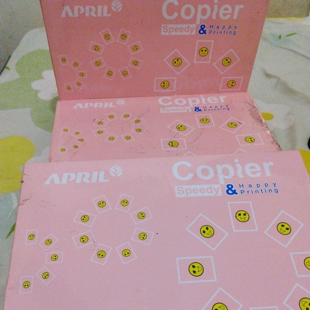 Kertas HVS A4 75 GSM April - 1 Dus Isi 5 Rim, Putih Polos, Ideal untuk Fotocopy
