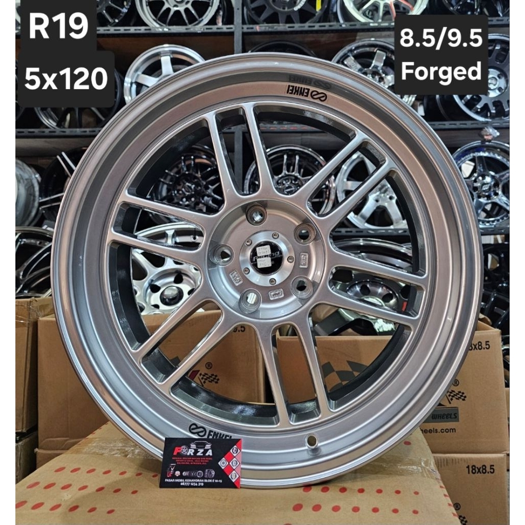 Velg JF Forged RPF1 R19 PCD5x120 Silver. Lebar 8.5/9.5 ET 28/32