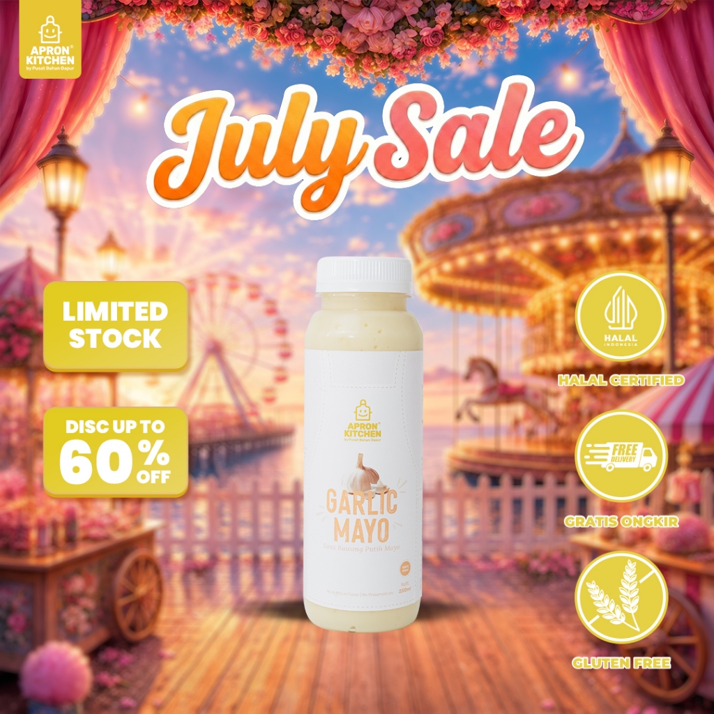 Apron Kitchen Garlic Mayo Bawang Saus Bumbu Masak Cocolan Jepang 250ML