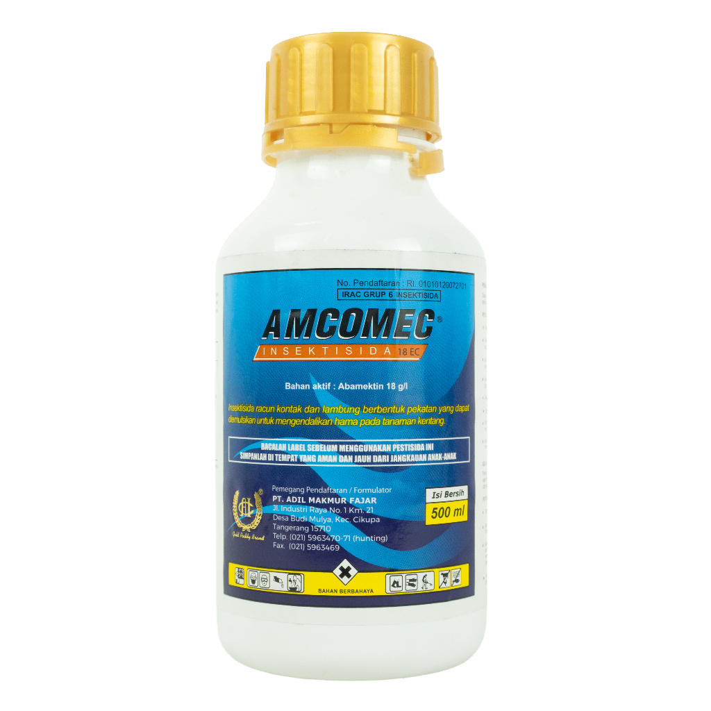 AMCOMEC 18 EC Insektisida Abamektin 18 g/L | 100ml 250ml 500ml 1L