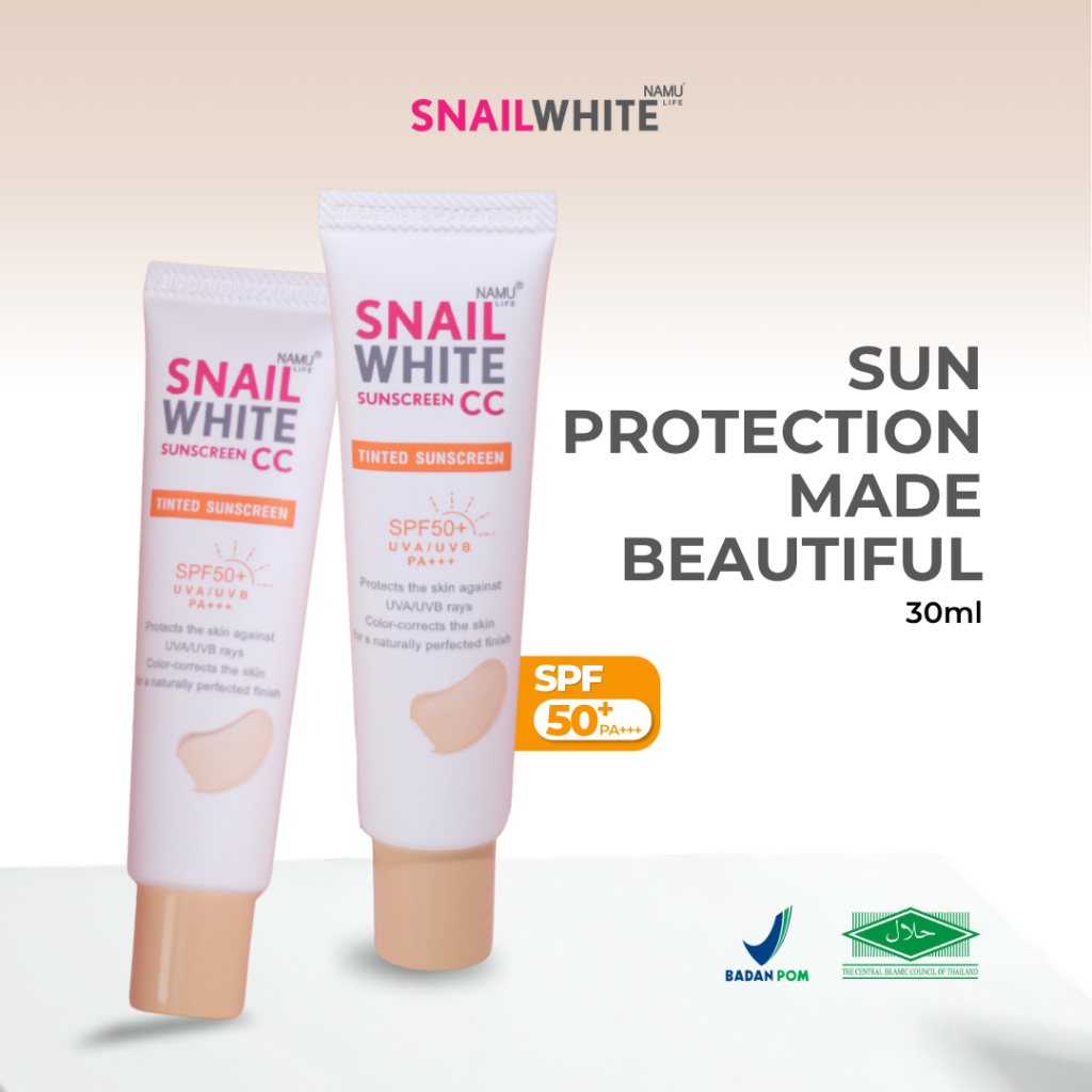 [NEW SIZE DISCOUNT] Snailwhite - Sunscreen CC Cream Snail White Thailand - Tube 30ml SPF 50+/PA+++ B