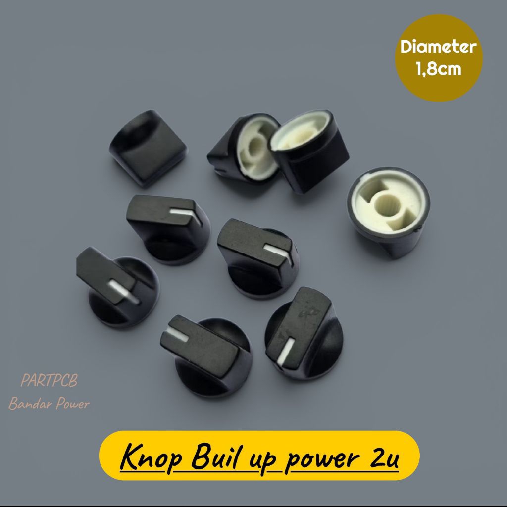 knop potensio  buil up power 2u tanpa heatsink