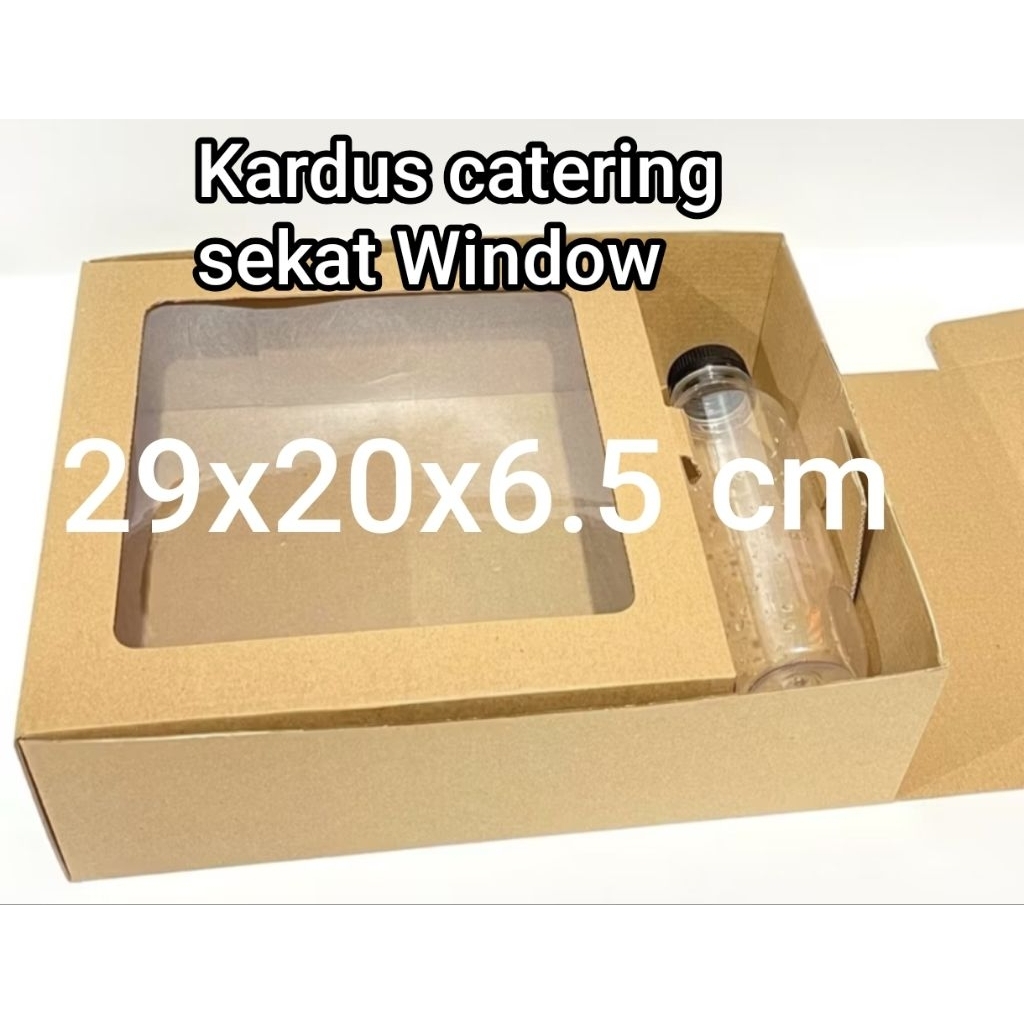 Kardus catering sekat Window box catering