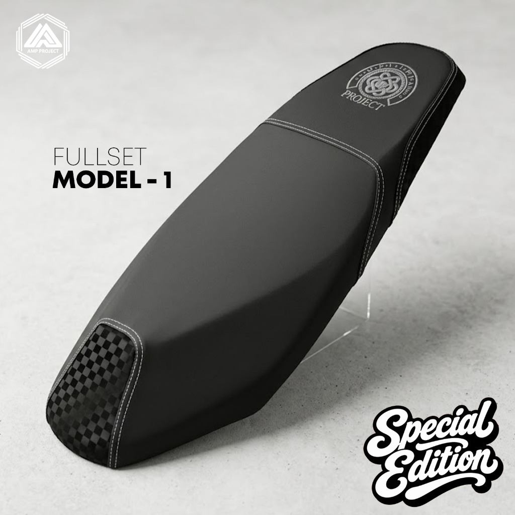 Fullaet Jok Motor Motif AMP PROJECT SPECIAL EDITION Busa Latex Tanam Majasta Catur ARVI jok motor va
