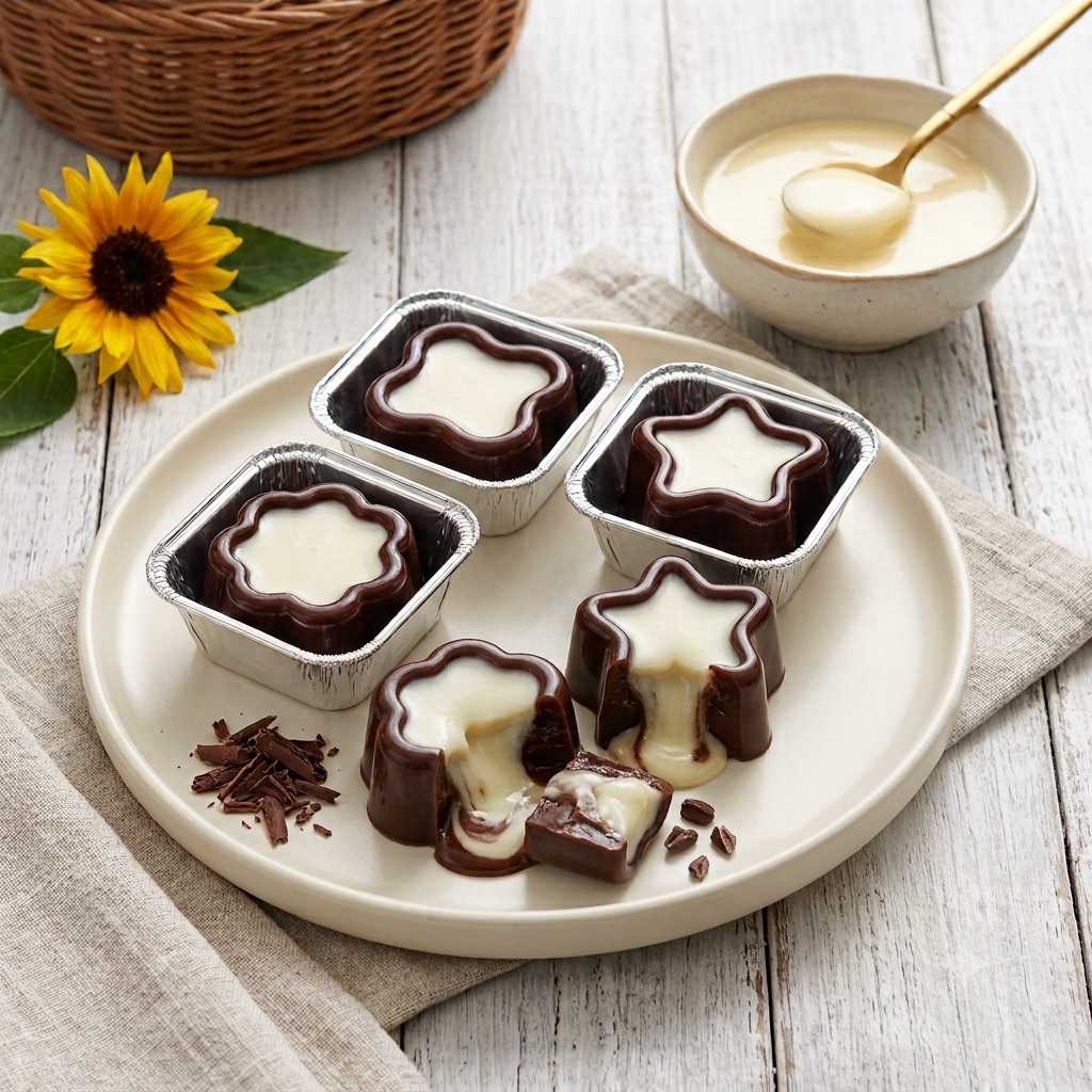 puding fla vanila puding susu coklat lumer handmade premium