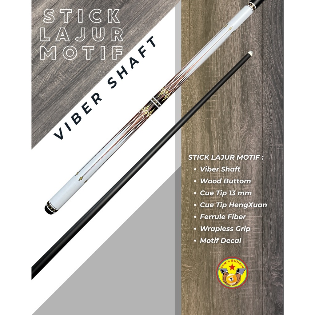 STICK LAJUR MOTIF IMPORT -  STICK LAJUR IMPORT - STICK BILLIARD - LAJUR - BILLIAR -BILIAR