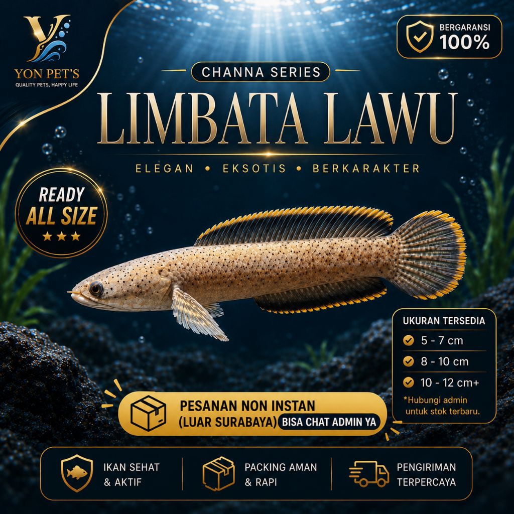 Channa Limbata Lawu Ready All SIZE Warna Gahar Cakep - Sortiran Kontes| Siap Display| Gahar