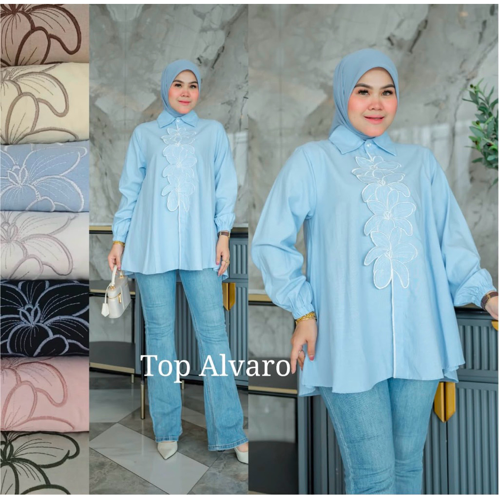Atasan blouse WINODY import premium