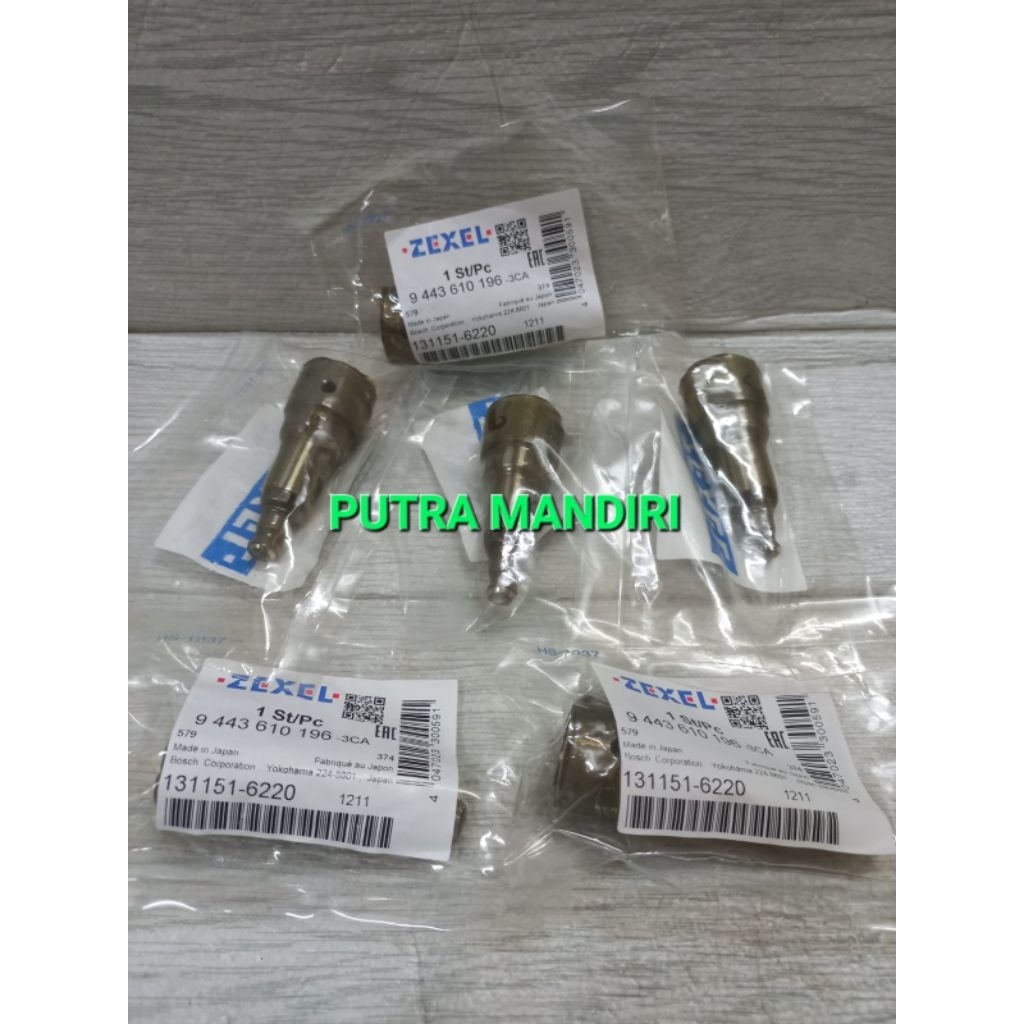Plunger / Plunyer / Elemen Pompa Bahan Bakar Mitsubishi Fuso 6D14, Mitsubishi Fuso 6D15, Mitsubishi 