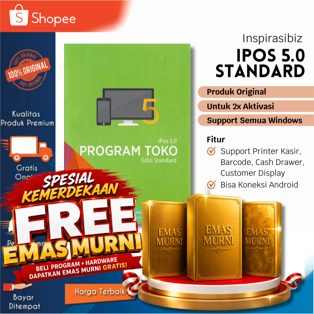 Program Kasir Toko IPOS 5 Standart | Program Kasir IPOS 5 | Program Kasir Toko Sembako | Program Tok
