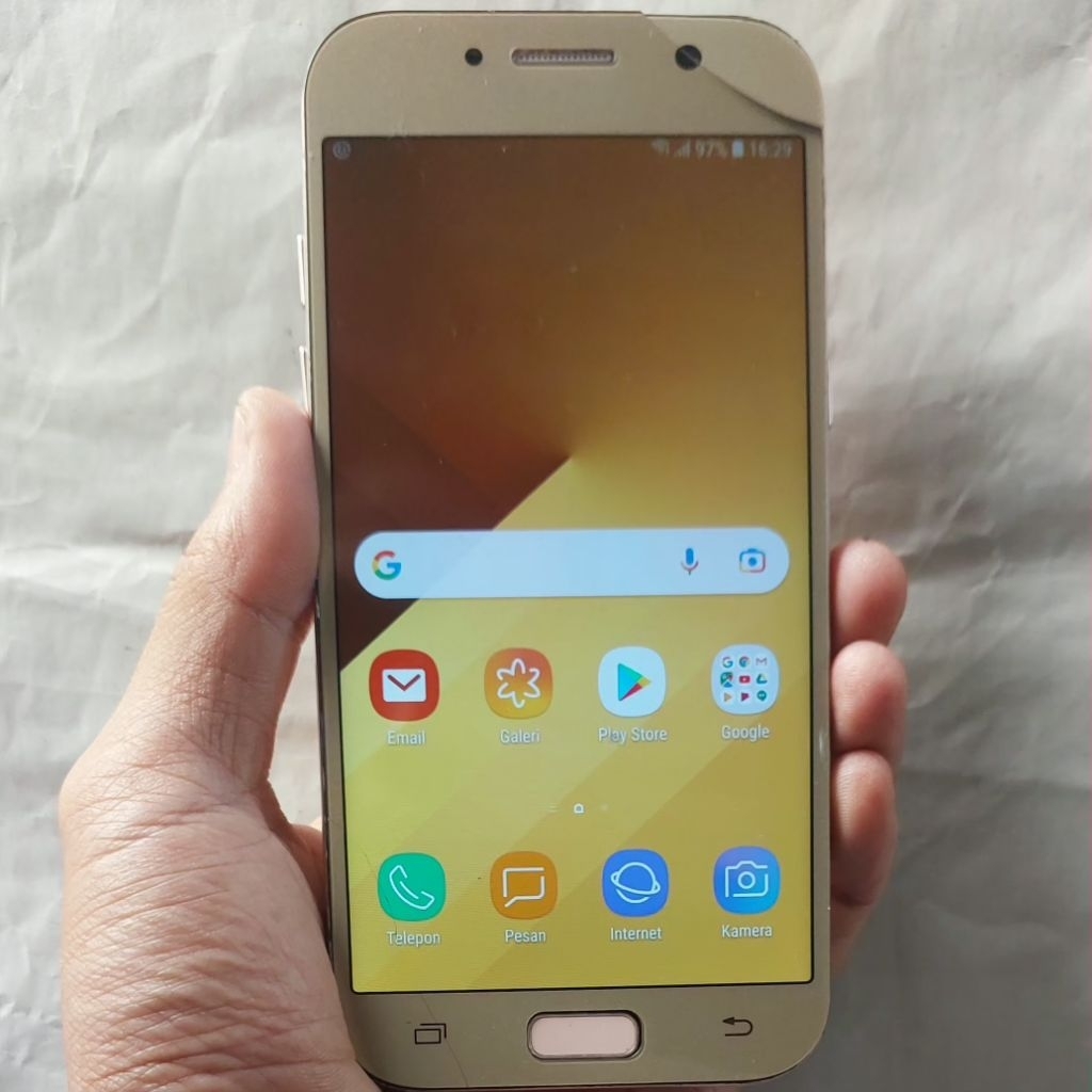 Handphone Hp Samsung Galaxy A5 2017 Second 3/32 GB NFC Eks Resmi Sein