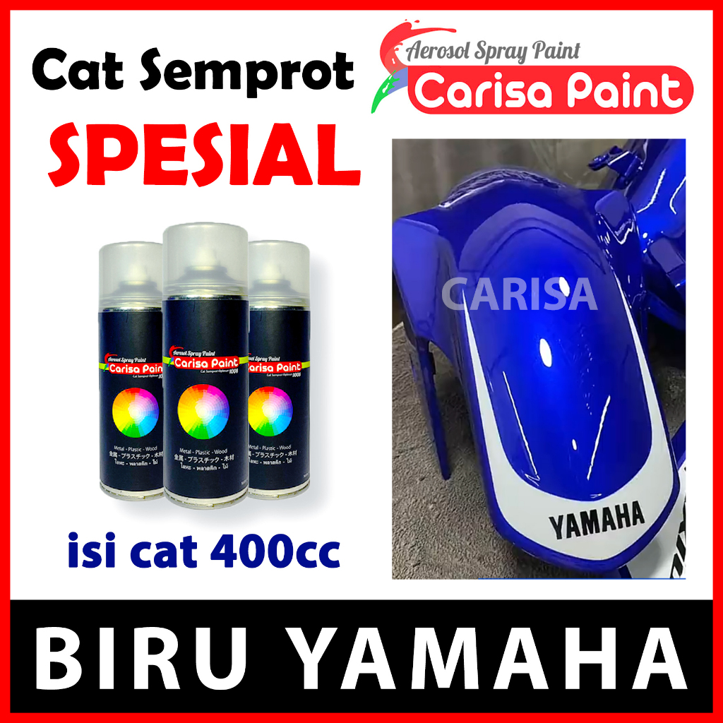 Cat Semprot Biru Yamaha Movistar Movi Star Carisa Paint Cat Aerosol Candytone Candy Spesial Cat Duco