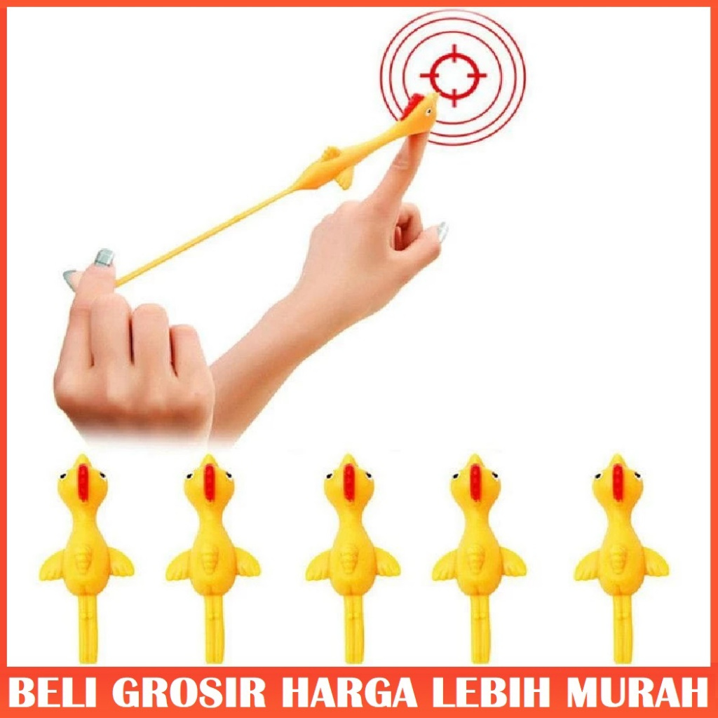 Mainan Anak Tembak Ketapel Ayam Mainan Lucu Ketapel Ayam Finger Toys