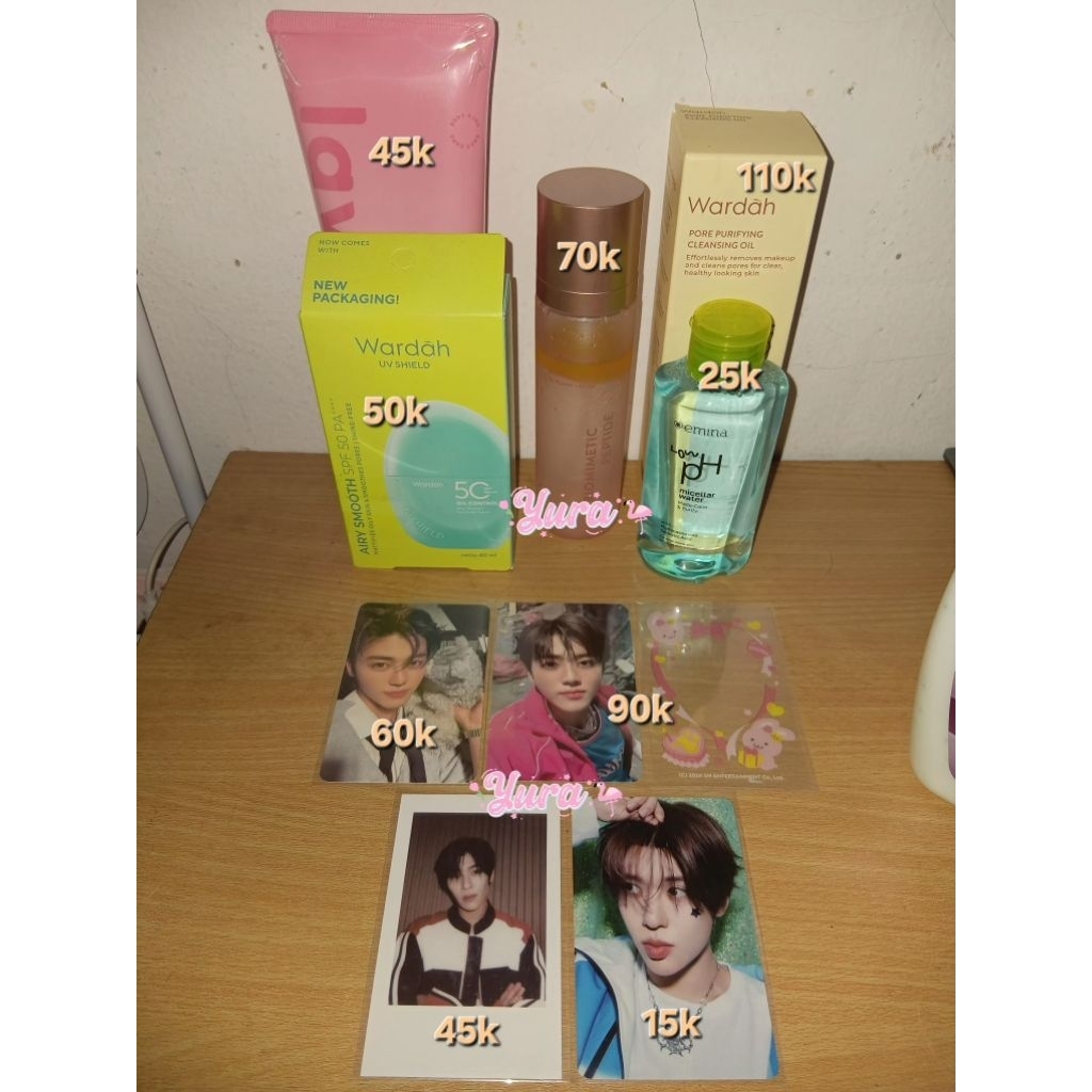 wts pc jaemin sion istj nabon golden age pink polaroid steady poppop lavojoy black opium, wardah cle