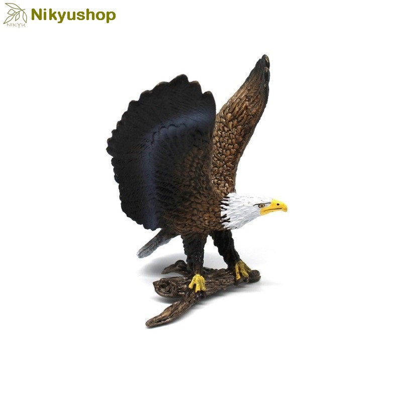 [Nikyushop] Mainan Edukasi Pajangan Miniatur Hewan Burung Elang Botak Bald Eagle Bird Animal Figure
