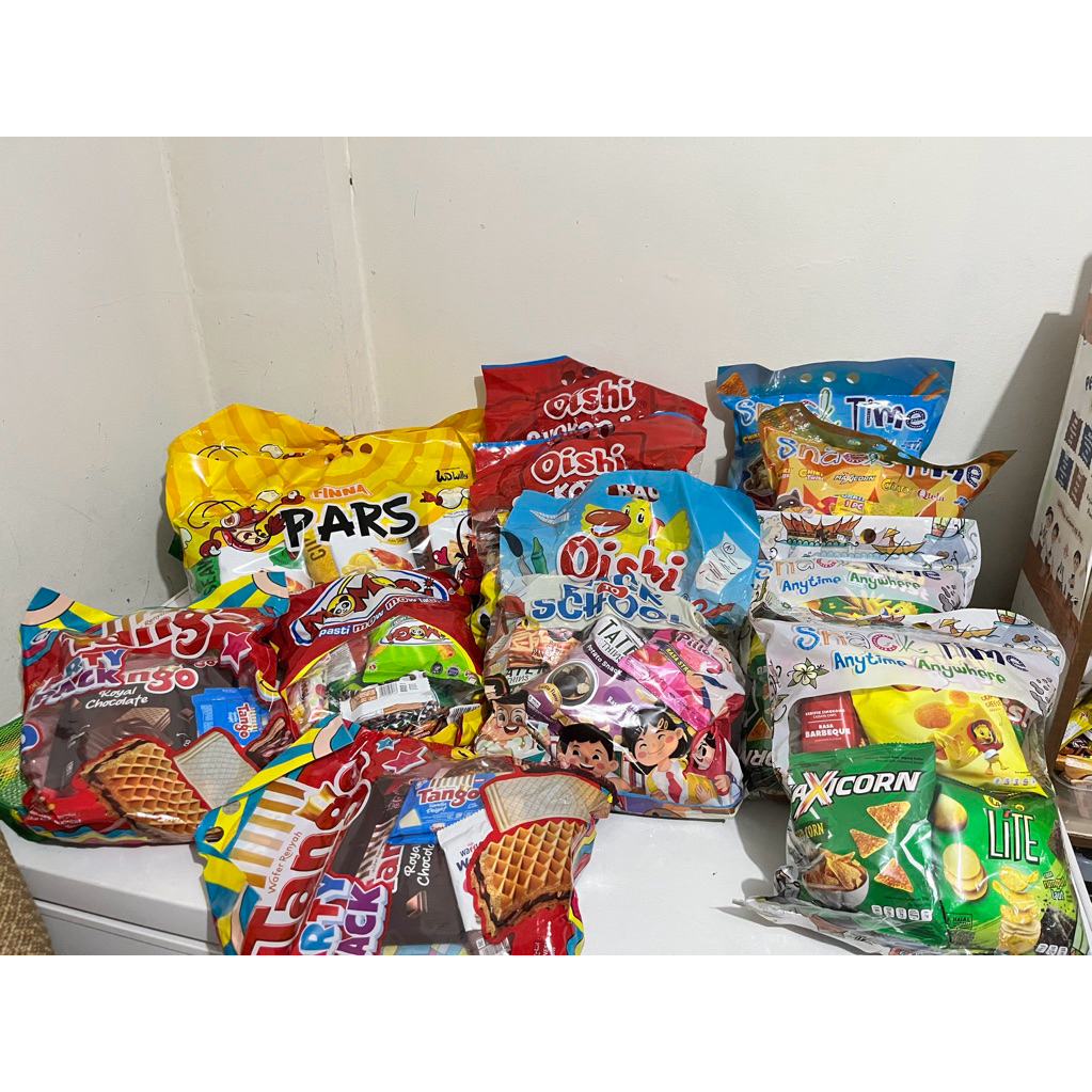 snack Party PRJ jajanan viral PRJ 2026 PAKET MOMOGI/OISHI/TANGO/KUSUKA