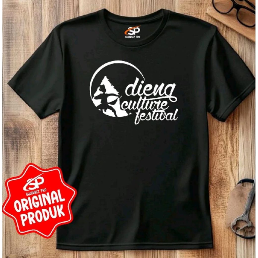 Kaos Dieng culture festival Corak Putih Kaos Distro Viral Ternyaman Kaos Unisex Viral