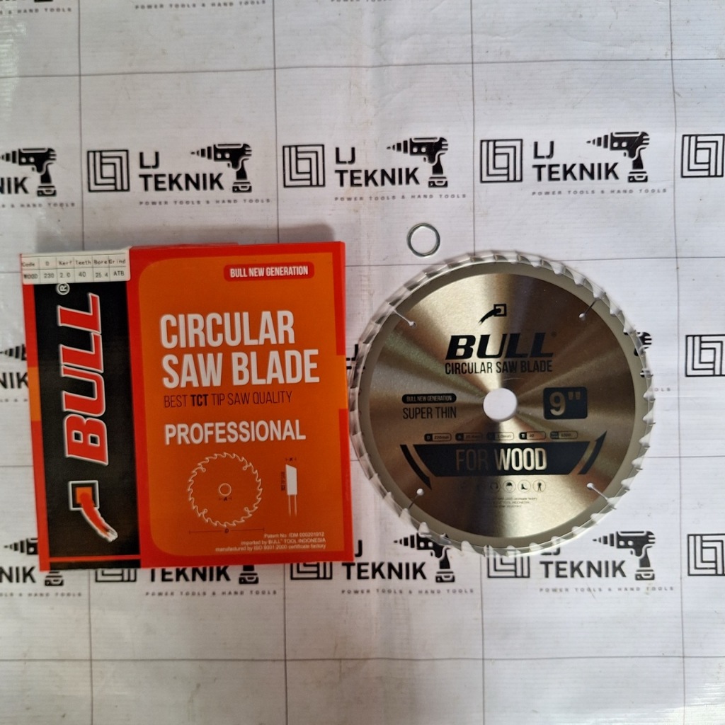 BULL MATA GERGAJI POTONG KAYU 9 INCH CIRCULAR SAW BLADE 9" X 40T