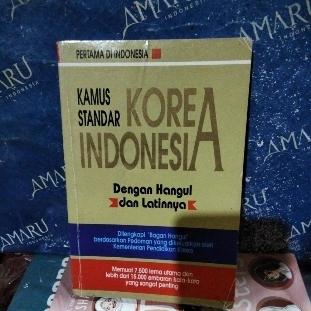 ORIGINAL BUKU KAMUS STANDAR KOREA INDONESIA DENGAN HANGUL DAN LATINNYA