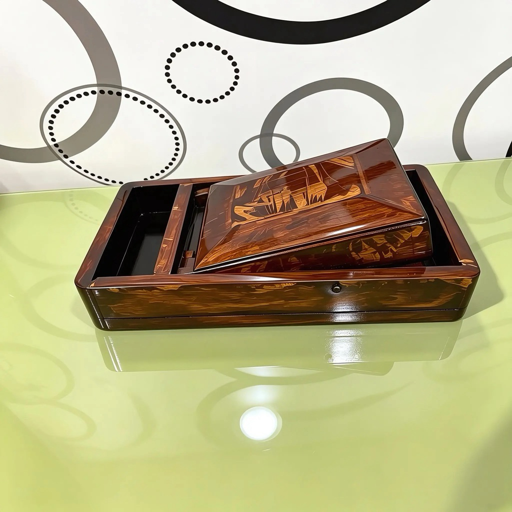 Kotak Kayu R0-K0K 16-20 Btg P20xL13xT8 Aesthetic Klasik Kado Cowok Hiasan Mewah Serbaguna Desain Mew