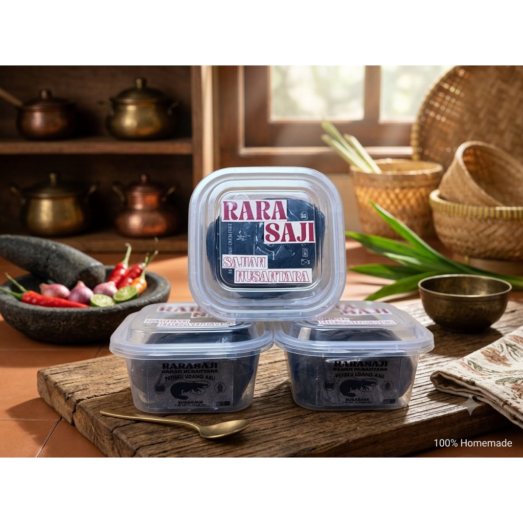 RARASAJI NUSANTARA PETIS UDANG ASLI SUPER PREMIUM DENGAN KEMASAN 100GR KUALITAS PREMIUM PETIS UDANG 