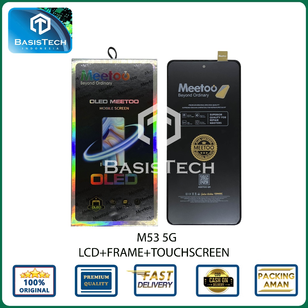 LCD FOR SAMSUNG M53 5G ORIGINAL OLED - M536 +FRAME - MEETOO