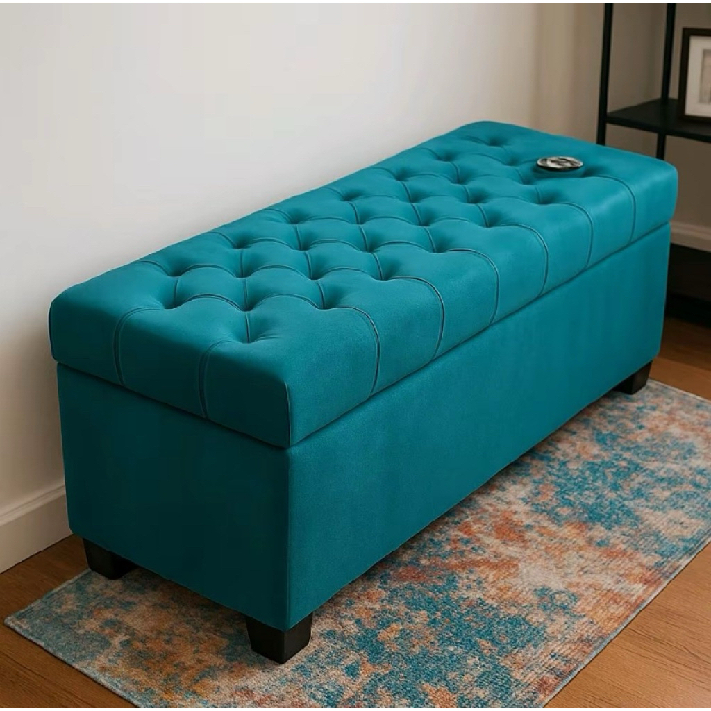 SOFA Bench Sofa Tunggu Sofa Persegi Panjang Motif Kancing Modern Bahan Bludru