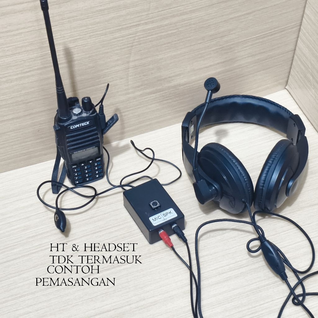SPLITER BOX PTT AGAR HEADSET JADI EXTRAMIC