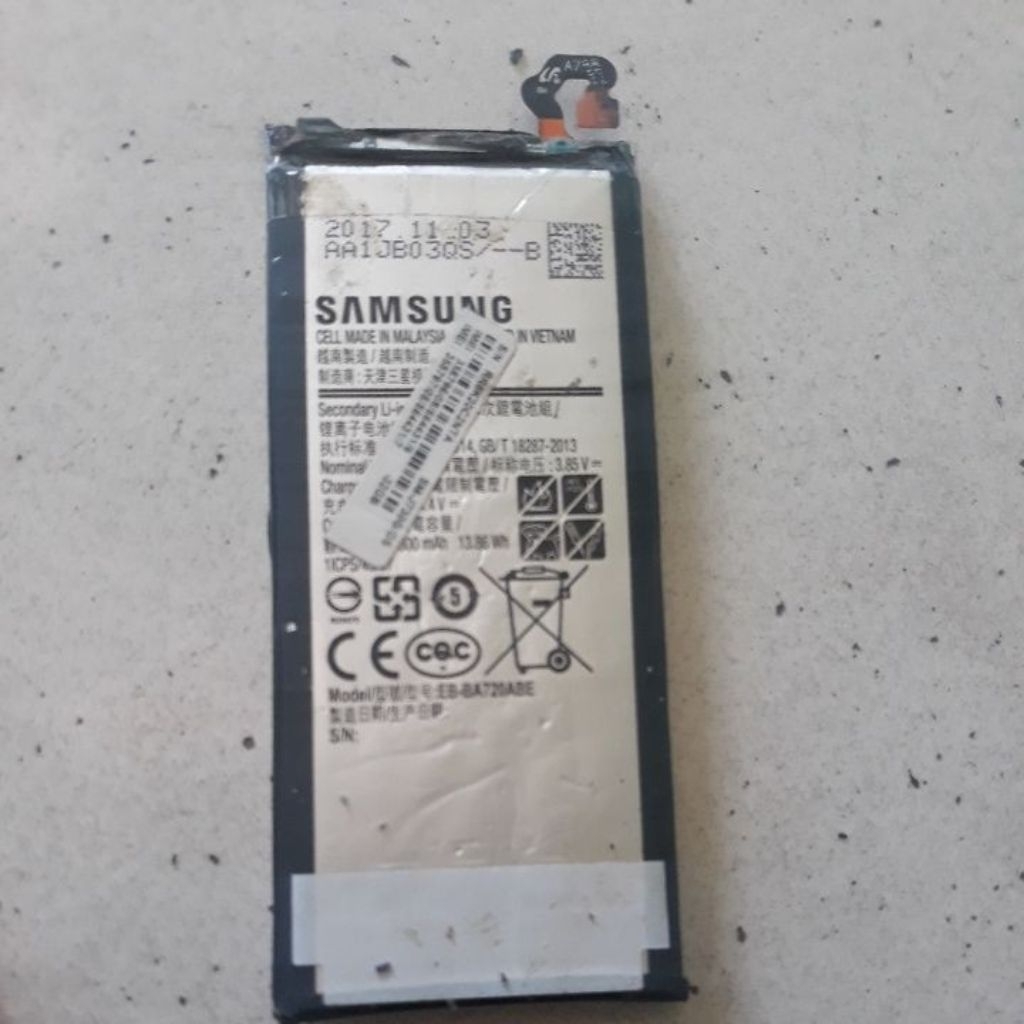 baterei Samsung j7 pro/copotan