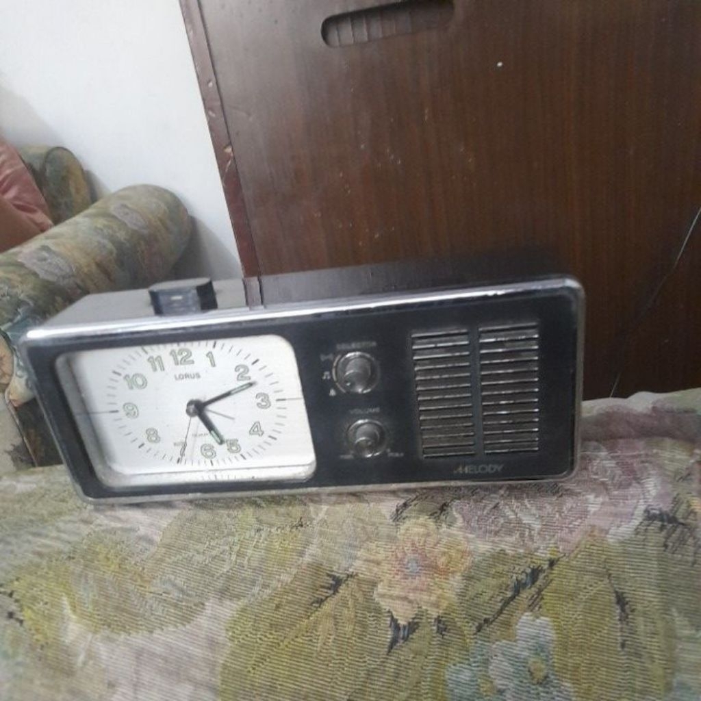 jam meja quartz lorus melody alarm layak pakai