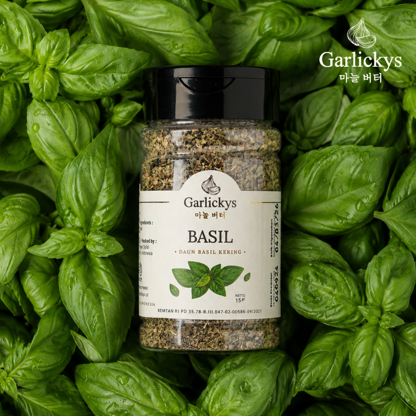 GARLICKYS Bumbu Dapur Basil Parsley Oregano Thyme Rosemary Italian Herbs Seasoning Bubuk Kering