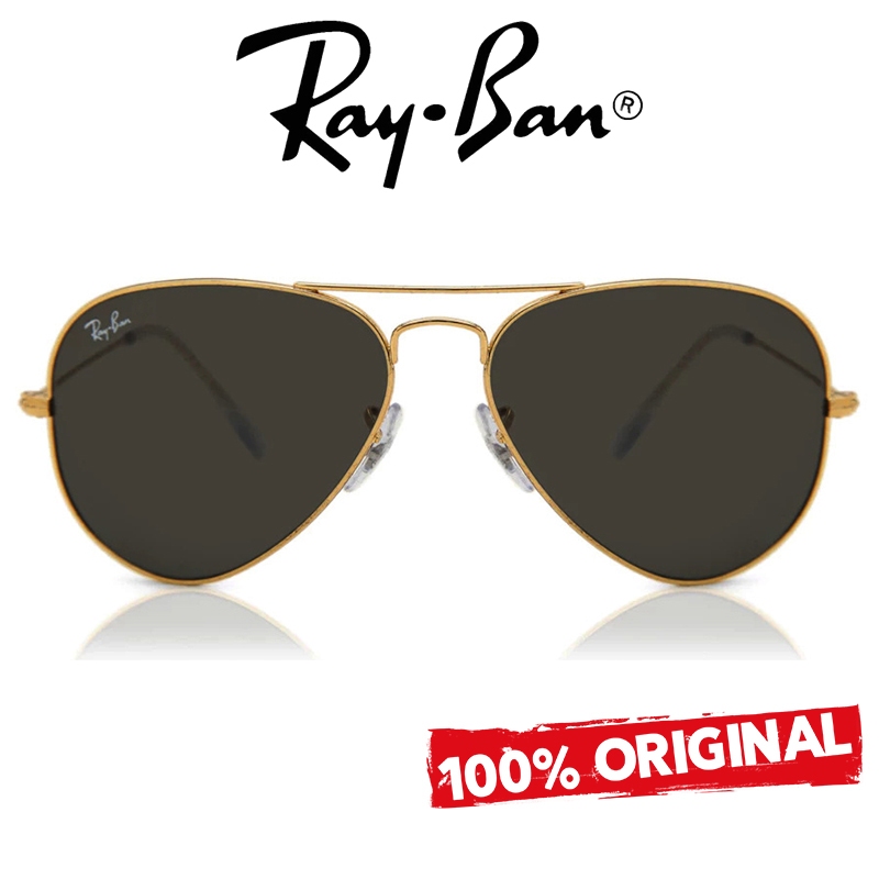 Kacamata Hitam Ray-ban Original Sunglasses Aviator Classic RB3025 Lensa Kaca Unisex