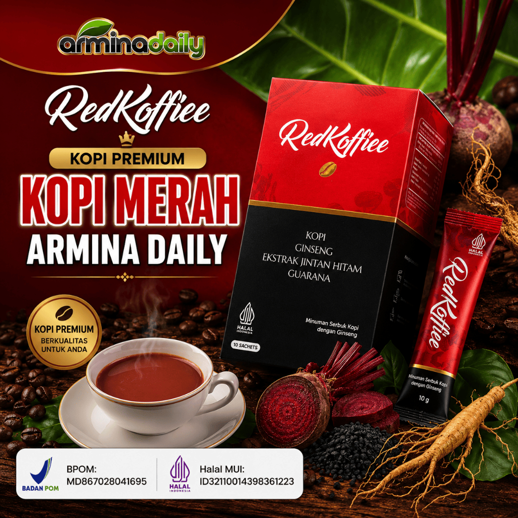 Original Kopi Merah Red Koffiee Armina Daily Kopi Premium
