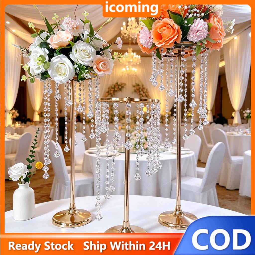 [COD]Vas Bunga Hiasan Dekorasi Ruang Tamu Mewah Pajangan Lemari Kaca Luxurious Wedding Vase Decorati